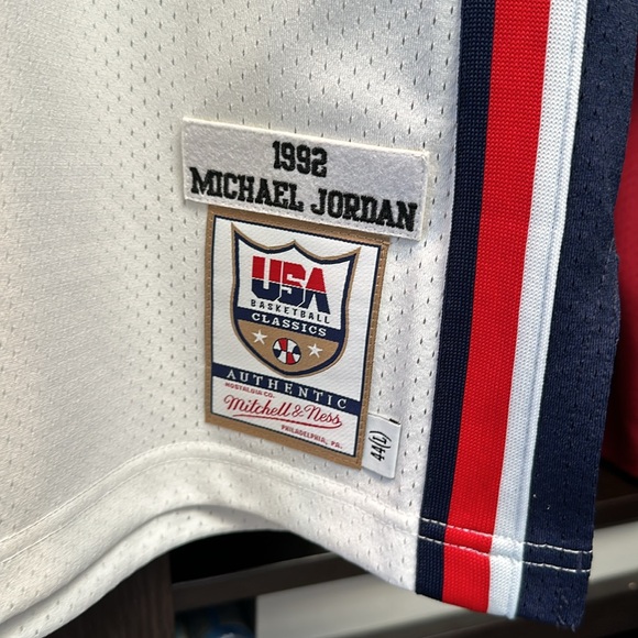 Michael Jordan USA Basketball Mitchell & Ness 1992 Authentic Jersey - White - Picture 4 of 7